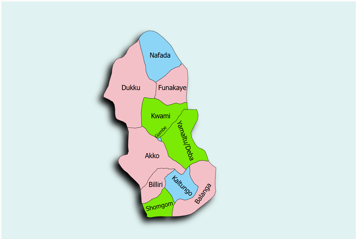 Gombe State Map
