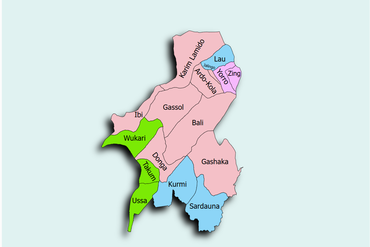 Taraba State Map